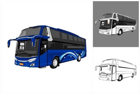 Vector of luxury bus Stock Illustration