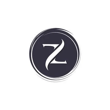 Vector luxury circular element design with Letter Z Stock Illustration