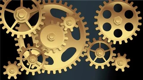 Vector machine gears Stock Illustration