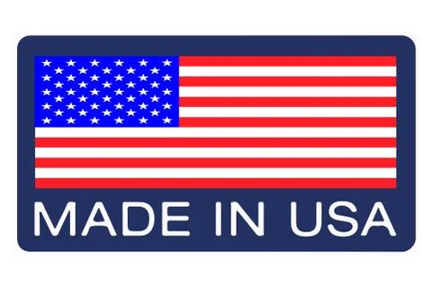 Vector made in USA sign Stock Illustration