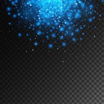 Vector magic blue glow light effect Stock Illustration