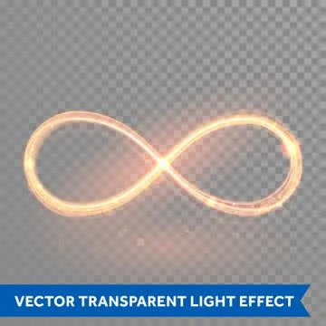 Vector magic glowing light swirl trail. Glitter fire spark wave. Ilustración de archivo