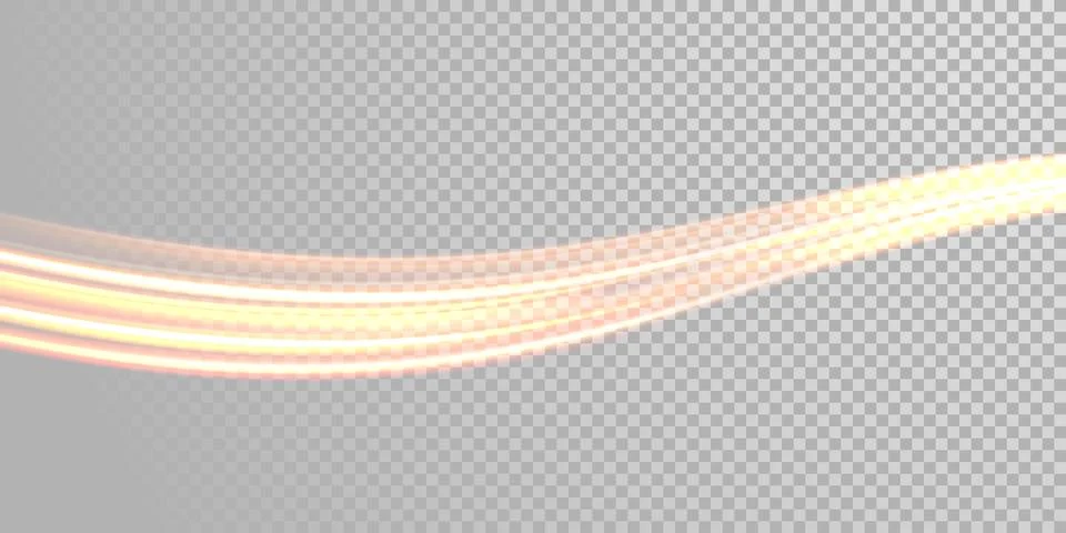 Vector magic glowing light trail. Glitter fiber wave. 스톡 일러스트