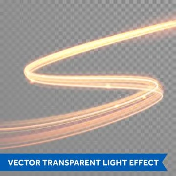 Vector magic glowing light trail. Glitter fiber wave. 스톡 일러스트