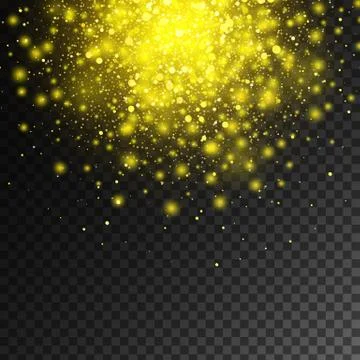 Vector magic gold glow light effect Stock Illustration