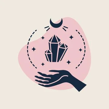 Vector magic illustrations with mystery symbols. Magical cards. Stock Illustration