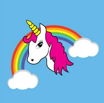 Vector Magical Unicorn Stock Illustration