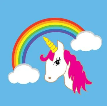 Vector Magical Unicorn Illustrazione stock