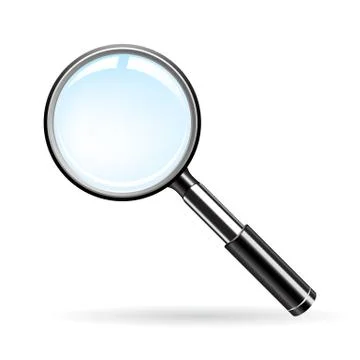 Vector magnifying glass Stock Illustration