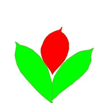 Vector mahogany leaves Stock Illustration