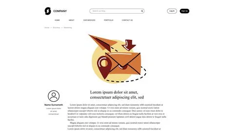 Vector mail confirmation in bold line style . Editable illustration Illustrazione stock