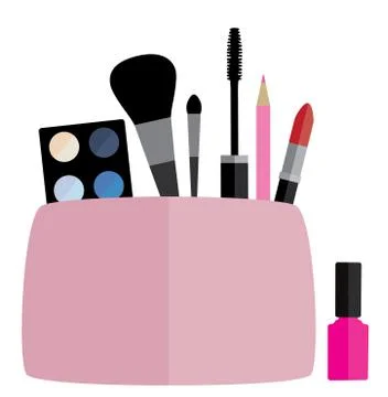 Vector Make Up Bag Stock Illustration