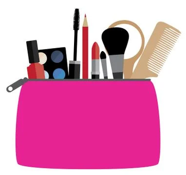 Vector Make Up Bag Stock Illustration