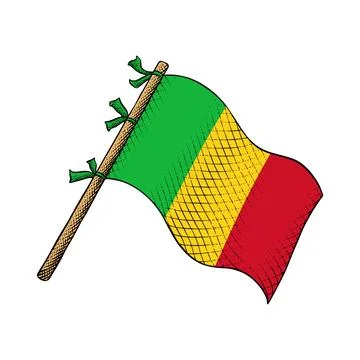 Vector of Mali Flag Stock Illustration
