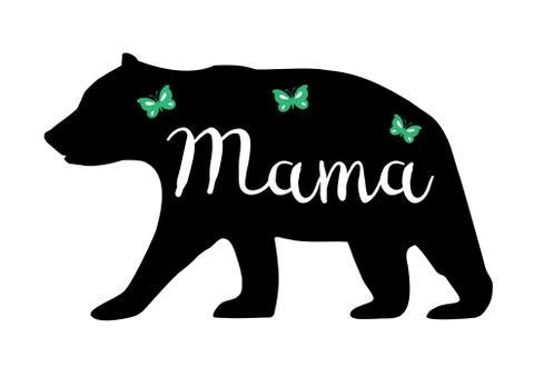 Vector Mama Bear Stock Illustration
