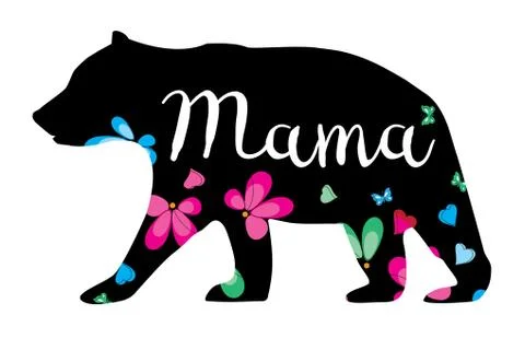 Vector Mama Bear Stock Illustration
