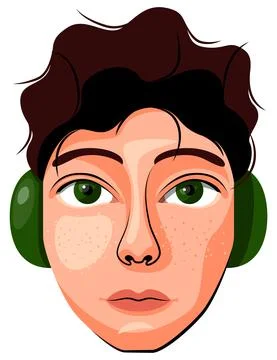 Vector man in gradient style Stock Illustration