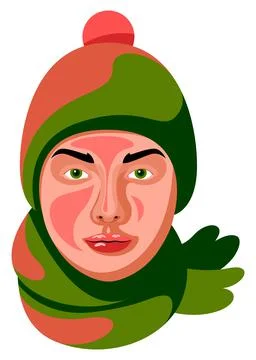 Vector man in graphic style Stock Illustration