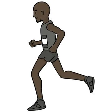 Vector of man running Stock Illustration