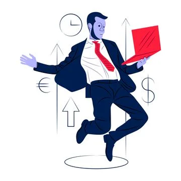 Vector man in shadow of sharp lines style Stock Illustration