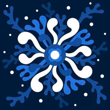 Vector mandala, abstract rays, similar to corals. Design element, hand-drawn  Illustrazione stock