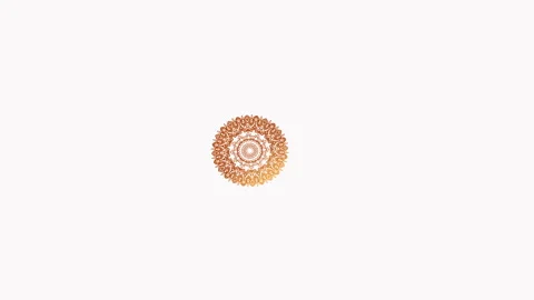 Vector mandala art or circular pattern for decoration elements, meditation. Stock Footage 287920803