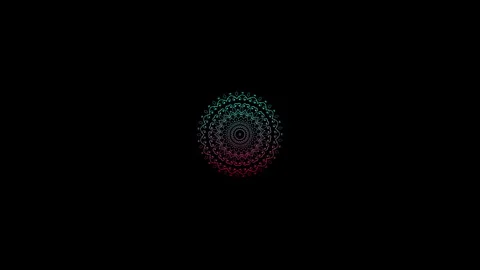 Vector mandala art or circular pattern for decoration elements, meditation. Stock Footage 288551276