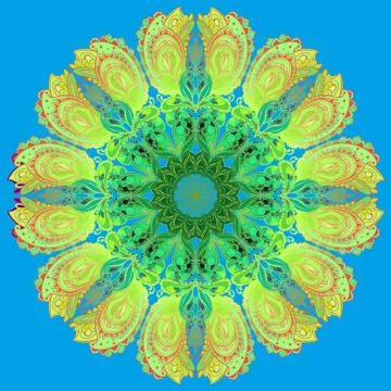 Vector Mandala background. Round Indian Ornament Pattern Illustrazione stock