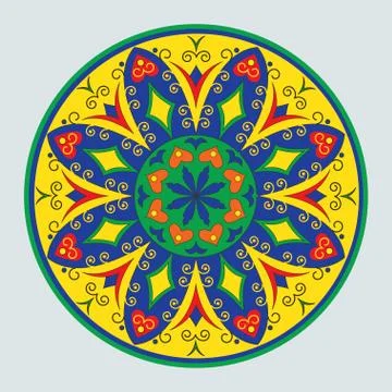 Vector mandala bright. Stock Illustration