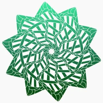 Vector mandala in modern style Stock Illustration