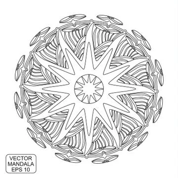Vector mandala ornament. Stock Illustration