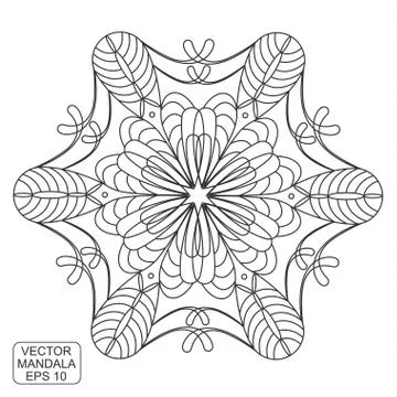 Vector mandala ornament. Stock Illustration