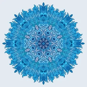 Vector Mandala. Vintage decorative element. Stock Illustration