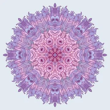 Vector Mandala. Vintage decorative element. Stock Illustration