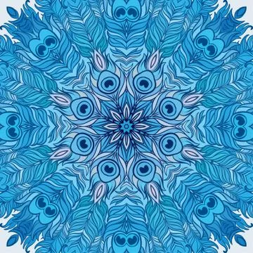 Vector Mandala. Vintage decorative element. Stock Illustration