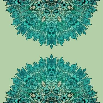 Vector Mandala. Vintage decorative element. Stock Illustration