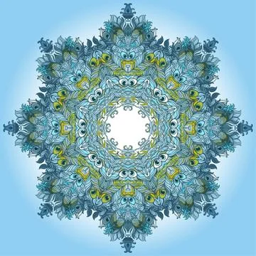Vector Mandala. Vintage decorative element. Stock Illustration