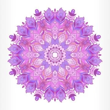 Vector Mandala. Vintage decorative element. Stock Illustration