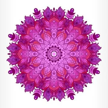 Vector Mandala. Vintage decorative element. Stock Illustration