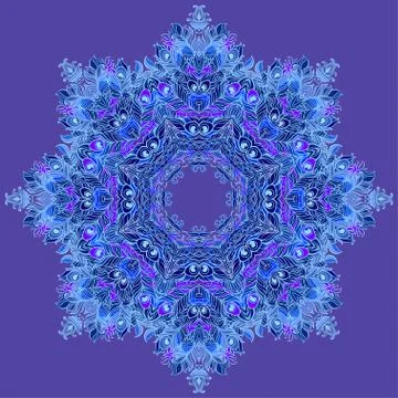 Vector Mandala. Vintage decorative element. Stock Illustration