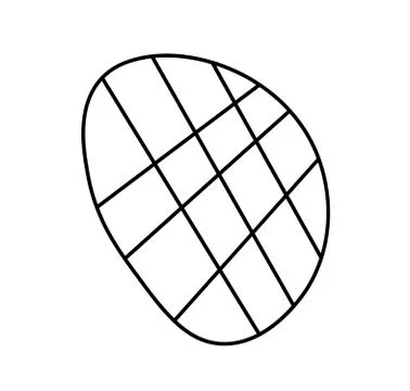 Vector mango with a black line.Simple food and cooking illustration Stock Illustration