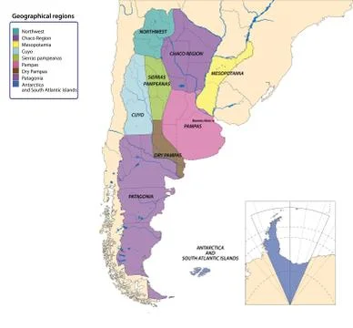 Vector map of Argentina Stock Illustration