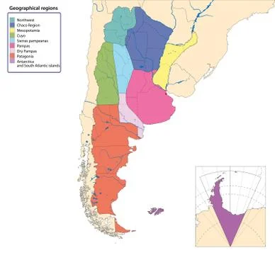 Vector map of Argentina Stock Illustration