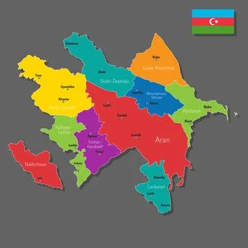 Vector map of Azerbaijan Stock Illustration