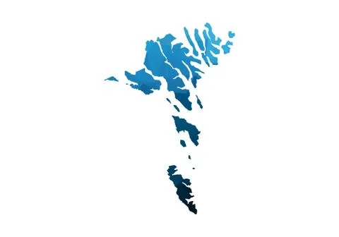 Vector Map - Blue Geometric Rumpled Triangular. Low poly map of Afghanistan.  Stock Illustration