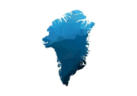 Vector Map - Blue Geometric Rumpled Triangular. Low poly map of Afghanistan.  Stock Illustration