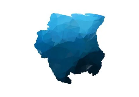 Vector Map - Blue Geometric Rumpled Triangular. Low poly map of Afghanistan.  Illustrazione stock