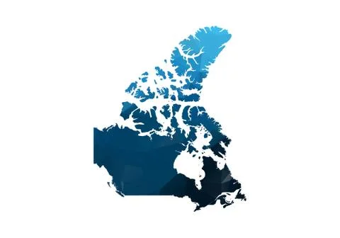 Vector Map - Blue Geometric Rumpled Triangular. Low poly map of Afghanistan.  Illustrazione stock