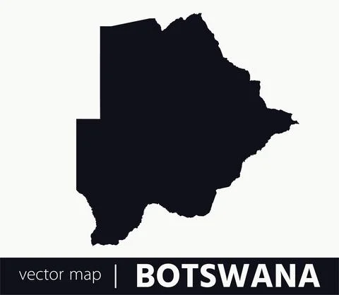 Vector Map - Botswana Stock Illustration