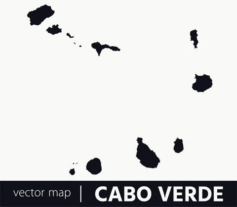 Vector Map - Cape Verde Stock Illustration